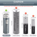 Delipow 16500 flat top Li-ion battery safety features – overcharge, over-discharge, short circuit, overcurrent, thermal protection