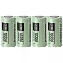 Delipow 18350 1100mAh 3.7V flat top lithium-ion rechargeable battery, for flashlights, solar garden lights, and compact devices