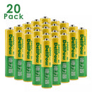 Delipow 20-pack AA 1000mAh 1.2V NiMH rechargeable batteries, low self-discharge, for toys, gaming controllers, flashlights, household devices