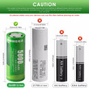 Delipow 26650 Li-ion battery protection features – overcharge, over-discharge, short circuit, overcurrent, temperature protection for high-drain use