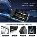 Delipow 26650 charger with 1.0A fast charging current and dual‑color LED status indicator
