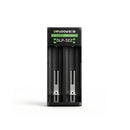 Delipow 2 bay 26650 USB C battery charger, compatible with 10440 14500 14650 16340 16650 17500 17650 17670 18350 18490 18500 18650 20700 21700 22700 26650 26700 3.7V Li-ion rechargeable batteries