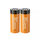 Delipow 2 pack 26650 3300mAh 3.2V flat top LiFePO4 rechargeable batteries, real capacity, for LED flashlights, headlamps