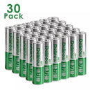Delipow 30‑pack AA 600mAh 1.2V NiMH rechargeable batteries, pre-charged, for outdoor solar lights and lanterns