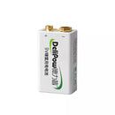 Delipow 4‑pack NiMH rechargeable 9V batteries, 280mAh, long-lasting power for smoke detectors and general devices