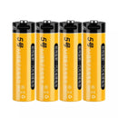 Delipow 4Pcs 14500 4440mWh 3.7V button top rechargeable lithium batteries with built-in Type-C port, protection circuit, for flashlights and headlamps