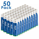 Delipow 50‑pack AA 1300mAh NiMH rechargeable batteries, pre‑charged, 1200 cycles, ideal for solar lights and home devices