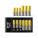 Delipow rechargeable AA and AAA batteries with 6 bay fast charger – 6 x 1500mAh AA and 6 x 1000mAh AAA NiMH, high capacity combo kit