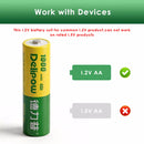 Delipow AA NiMH battery safety features – UL/CE/ROHS certified, leak-resistant construction, overcharge protection, pressure relief vent