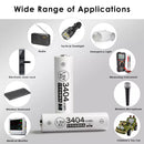 Delipow AA lithium 3404mWh batteries powering digital camera, Xbox controller, LED flashlight, and smart doorbell