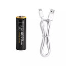 Delipow AA 4070mWh 1.5V USB-C lithium-ion rechargeable batteries, 1500 cycles high capacity, for smart door locks, toys, flashlights, keyboards