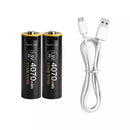 Delipow AA 4070mWh 1.5V USB-C lithium-ion rechargeable batteries, 1500 cycles high capacity, for smart door locks, toys, flashlights, keyboards