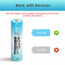 Delipow AA 4070mWh lithium battery built-in advanced protection – overcharge, over-discharge, short circuit, overcurrent, temperature, voltage stabilization