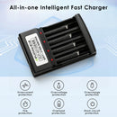 Delipow charger safety icons – overcharge, short circuit, overheat, reverse polarity