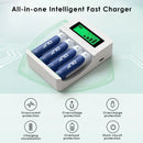 Delipow charger safety icons – overcharge, short circuit, overheat, reverse polarity protection