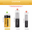Delipow CR123A USB-C lithium battery built-in protection circuit – overcharge, over-discharge, short circuit, overcurrent, temperature protection
