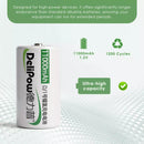 Delipow D battery positive terminal – wide flat top with nickel strip reinforcement