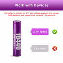 Delipow ICR10440 lithium battery built-in protection – overcharge, over-discharge, short circuit, overcurrent, temperature protection – UL/CE/UN38.3 certified