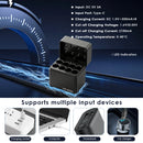 Delipow smart 1.5V AA lithium charger with 1.0A high-speed charging per slot and dual-color LED status indicators