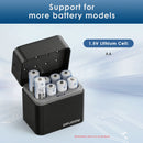 Delipow smart charger compatible exclusively with 1.5V lithium AA rechargeable batteries – not for NiMH or NiCD