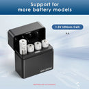 Delipow smart charger compatible exclusively with 1.5V lithium AA rechargeable batteries – not for NiMH or NiCD