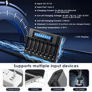 Delipow universal charger delivering up to 1.0A fast charging per slot with dual‑color LED status indicators