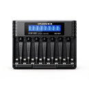 Delipow universal battery charger with Type‑C fast charging, independent slots for 1.5V and 1.2V AA/AAA NiMH/NiCD rechargeable batteries