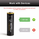 Delipow AA 4070mWh USB-C lithium battery built-in smart protection – overcharge, over-discharge, short circuit, overcurrent, temperature