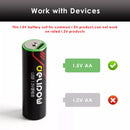 Delipow AA USB-C lithium battery built-in smart protection – overcharge, over-discharge, short circuit, overcurrent, temperature