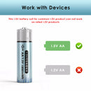 Delipow AA USB-C lithium battery built-in smart protection IC – overcharge, over-discharge, short circuit, overcurrent, temperature