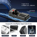 Delipow USB charger powered via USB from power bank, laptop, and wall adapter for everyday charging