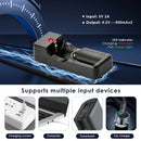 Delipow 26650 USB charger powered via USB-C from power bank, laptop, and wall adapter for outdoor charging