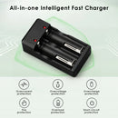 Delipow USB smart charger safety icons – overcharge, short circuit, reverse polarity, overcurrent, temperature protection
