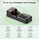 Delipow USB smart charger safety icons – overcharge, short circuit, reverse polarity, overcurrent, temperature protection