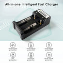 Delipow USB smart charger safety features – overcharge, short circuit, reverse polarity, overcurrent, overheat protection for 14430 Li-ion batteries