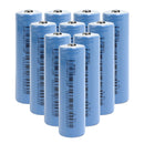 DMEGC INR18650-25P 2500mAh 3.7V 10C high-drain Li-ion battery 10-pack with Button Top terminal (67mm). A+ grade, true capacity, 25A discharge for robot vacuums, drones, and e-bikes.
