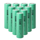 DMEGC INR18650-30P 3000mAh 3.7V 5C high-drain Li-ion battery 10-pack with Flat Top terminal (65mm). A+ grade, true capacity, 15A discharge for robot vacuums, drones, and e-bikes.