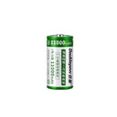 Doublepow 1.2V D size 11000mAh NiMH rechargeable button top battery with ultra-high capacity and low self-discharge retention for gas stoves, flashlights, and radios.