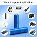 Doublepow 14500 battery used in flashlight, solar light, RC toy and EDC device application scene
