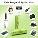 Doublepow 14500 battery 2-pack used in flashlight, solar light, RC toy and EDC device application scene