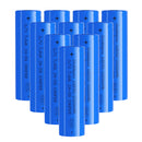 Doublepow 18650 Battery 2200mAh 3.7V Li-ion Rechargeable Cell - True Capacity, Built-in Safety Valve & Explosion-Proof Design for Flashlights, Power Banks & DIY Projects (10-Pack, Flat Top / Button Top Options)