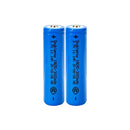 Doublepow 18650 rechargeable battery 3.7V 3000mAh button top Li-ion cells, 2 pieces, for flashlights, headlamps, fans, cameras, and toys.