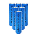 Doublepow 18650 rechargeable battery 3.7V 3000mAh flat top Li-ion cells, 6 pieces, for flashlights, headlamps, fans, cameras, and toys.