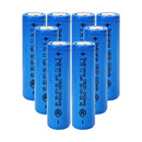 Doublepow 18650 rechargeable battery 3.7V 3000mAh flat top Li-ion cells, 8 pieces, for flashlights, headlamps, fans, cameras, and toys.