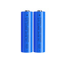 Doublepow 18650 rechargeable battery 3.7V 3400mAh high performance button top Li-ion cells, 2 pieces, for doorbells, flashlights, headlamps, and more.