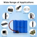 Doublepow 4.8V 2000mAh Ni-CD battery pack in real-world applications including alloy crawlers, RC trucks, stunt cars, flip cars, and DIY toy projects.