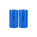 Doublepow ICR18350 battery 900mAh button top Li-ion rechargeable cell main product image