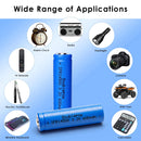 Doublepow IFR14500 battery 2-pack used in solar garden light, outdoor solar lamp, flashlight and EDC device application scene