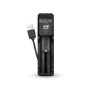 Doublepow UK03 single slot battery charger USB smart charger for 3.7V 4.2V Li-ion batteries main product image

