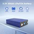 EVE 304Ah battery cell with 0.16mΩ ultra-low internal resistance.
